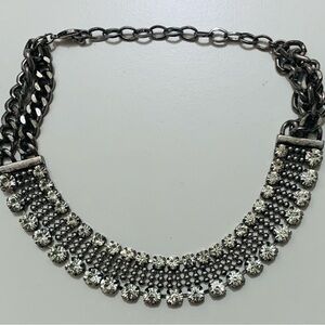 Brand new in Box.  
Elegant Silver Crystal Necklace by Dylanley.